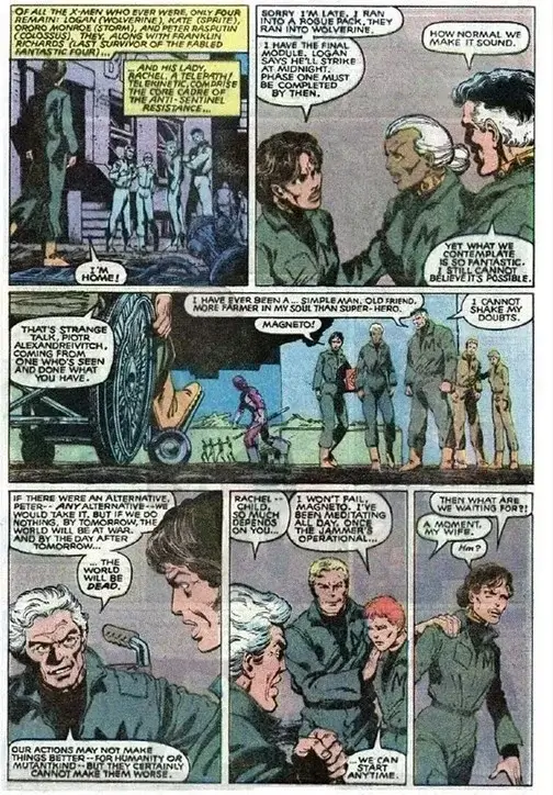 X-Men 141 interior page: Days of Future Past, 1981